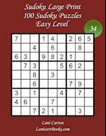 Sudoku Large Print for Adults - Easy Level - N°34