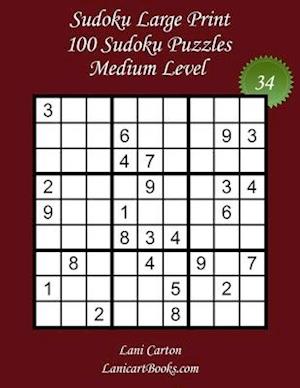 Sudoku Large Print for Adults - Medium Level - N°34