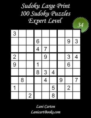 Sudoku Large Print for Adults - Expert Level - N°34