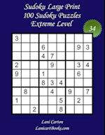 Sudoku Large Print for Adults - Extreme Level - N°34