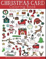 Christmas Card Coloring Book