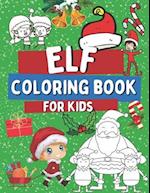 Elf Coloring Book For Kids