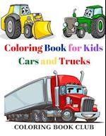 Coloring Book for Kids Cars and Trucks