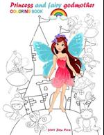 Princess and fairy godmother coloring book