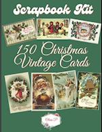 Scrapbook Kit - 150 Vintage Christmas Cards