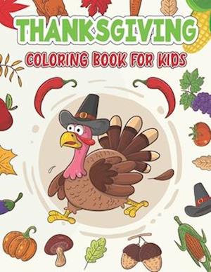 Thanksgiving Coloring Book For Kids
