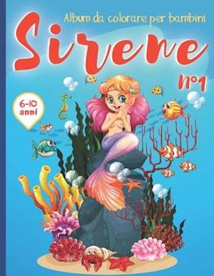 Sirene Album da colorare per bambini 6-10 anni