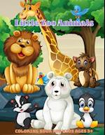 Little Zoo Animals - Coloring Book For Kids Ages 3+