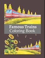 Famous Trains Coloring Book