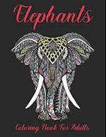 Elephants Coloring Book for Adults