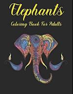 Elephants Coloring Book for Adults