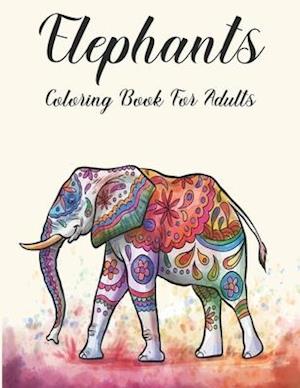 Elephants Coloring Book for Adults