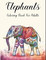 Elephants Coloring Book for Adults