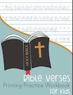 Bible Verses Printing Practice Workbook