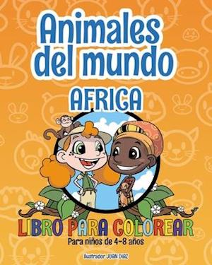 Animales del mundo - África - Libro para colorear