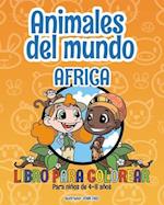 Animales del mundo - África - Libro para colorear