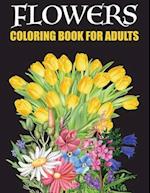 Flower Coloring Book For Adults