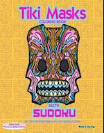 Tiki Masks Coloring Book with Sudoku