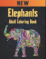 Adult Coloring Book Elephants New