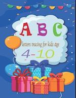 abc letters tracing for kids age 4-10