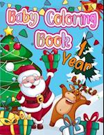 Baby Coloring Book 1 Year