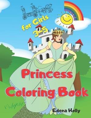 Princess Coloring Books for Girls 3-5 ages: best gift -Large 8.5 x 11 pages.