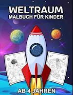 Weltraum Malbuch für Kinder Ab 4 Jahren