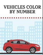 Vehicles Color by Number