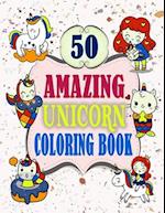 50 amazing unicorn coloring book