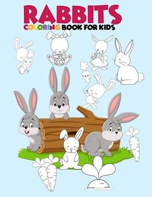 Rabbits coloring book for kids