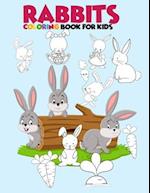 Rabbits coloring book for kids