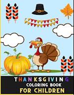 Thanksgiving coloring book for children