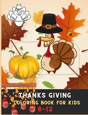 Thanksgiving coloring book for kids 8-12