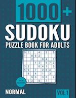 Sudoku Puzzle Book for Adults: 1000+ Normal Sudoku Puzzles with Solutions - Vol. 1 