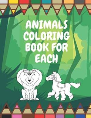 Animals Coloring Book for Each