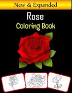 Rose Coloring Book: Color and learn with fun. Rose pictures, coloring and learning book with fun for kids (60 Pages, at least 30 Rose flower images) 