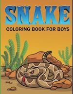 Snake Coloring Book For Boys: Complex Snake Drawings Coloring Book for Teenagers & Boys (Animal Coloring Book of Snakes) 