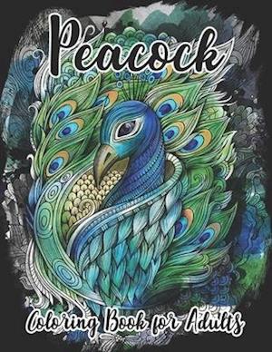 Peacock Coloring Book for Adults