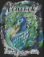 Peacock Coloring Book for Adults