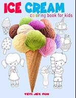 Ice cream coloring book for kids