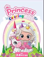 Princess Coloring Book for Girls Ages 3-9