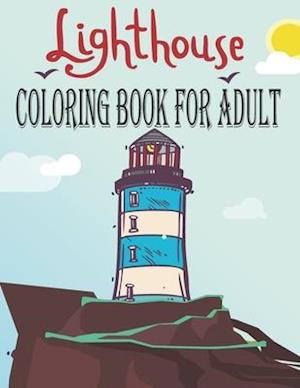 Lighthouse coloring book for adult