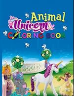 Animal Unicorn Coloring Book