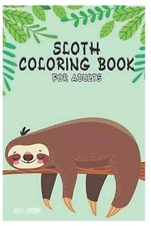 sloth coloring book for adults