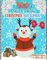 How to Draw Christmas Snowman