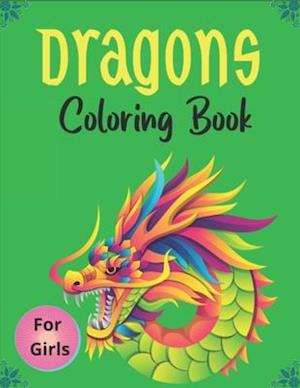 DRAGONS Coloring Book For For Girls