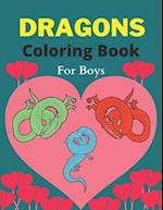 DRAGONS Coloring Book For Boys