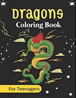 DRAGONS Coloring Book For Teenagers