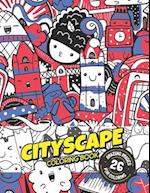 Cityscape Coloring Book
