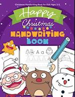 Christmas Handwriting Book for Kids Ages 3-5